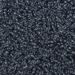 (RR152) Transparent Gray Миюки круглые бусины рокайль, японский бисер, 11/0, (rr 152) прозрачный серый, 11/0, 2x1.3 мм, отверстия : 0.8 mm, около 50000 шт / фунт