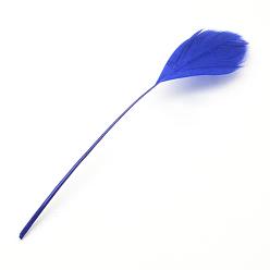 Azul Accesorios de vestuario de moda de plumas de ganso, azul, 130~190x12~38 mm