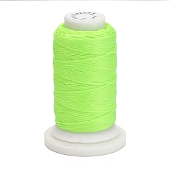 Green Yellow Waxed Polyester Cord, Flat, Green Yellow, 1mm, about 76.55 yards(70m)/roll