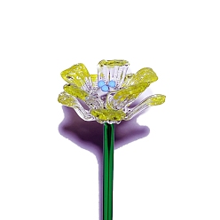 Светло-хаки Искусственный цветок из стекла, искусственный цветок для внутреннего и наружного украшения, светлый хаки, 200 мм