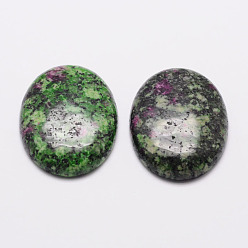 Ruby in Zoisite Oval Natural Ruby in Zoisite Cabochons, 18x13x6mm