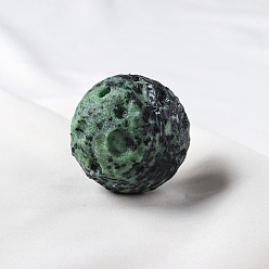 Rubis Zoïsite Rubis naturel dans des décorations d'affichage en zoisite, pour la décoration, météorite lunaire, 40mm