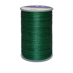 Dark Green Waxed Polyester Cord, 3-Ply, Dark Green, 0.45mm, about 59.05 yards(54m)/roll