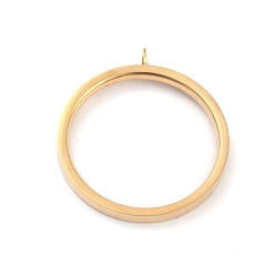 Золотой 304 установки кольца из нержавеющей стали палец, кольцо петли, золотые, размер США 5~9 (15.7~18.9 мм), 2 мм, отверстие : 2 мм, внутренний диаметр: 15.8 мм