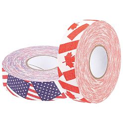 Mixed Color Gorgecraft 2 Rolls 2 Colors Bockey Masking Tape, Adhesive Tape Textured Polyester, for Bockey Packaging, Mixed Color, 91~100.5x24.5~25mm,  about 27.34Yards(25m)/roll, 1roll/color