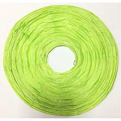 Jaune Vert Lanterne boule de papier, ronde, jaune vert, 20 cm