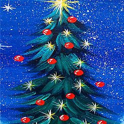 Рождественская елка Diy рождественская тема прямоугольный набор для алмазной живописи, включая сумку со стразами из смолы, алмазная липкая ручка, поднос тарелка и клей глина, рождественская елка, 400x300 мм