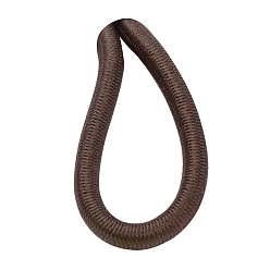 Brun Saddle Cordon élastique rond, avec l'extérieur de la fibre et caoutchouc à l'intérieur, selle marron, 3 mm, environ 100 yards / paquet (300 pieds / paquet)