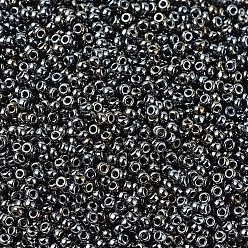 (RR464) Light Gunmetal MIYUKI Round Rocailles Beads, Japanese Seed Beads, 11/0, (RR464) Light Gunmetal, 2x1.3mm, Hole: 0.8mm, about 5500pcs/50g