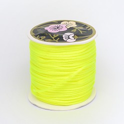 Champagne Yellow Nylon Thread, Rattail Satin Cord, Champagne Yellow, 1.5mm, about 38.27 yards(35m)/roll