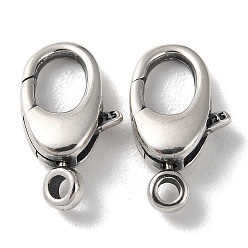 Antique Silver 925 Thailand Sterling Silver Lobster Claw Clasps, with 925 Stamp, Antique Silver, 14.5x8x4.5mm, Hole: 1.6mm