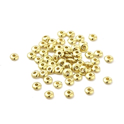 Oro Cuentas espaciadoras de plástico ccb, ábaco, dorado, 5x2 mm, agujero: 1.4 mm