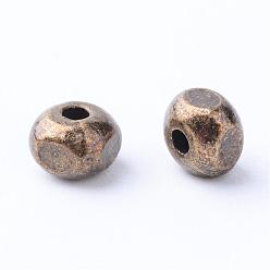 Antique Bronze Tibetan Style Alloy Spacer Beads, Cuboid, Cadmium Free & Nickel Free & Lead Free, Antique Bronze, 4.5x4.5x3.5mm, Hole: 1mm, about 3400pcs/1000g