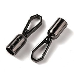 Gunmetal Zinc Alloy DIY Bags Clasps,  with Screw, for Webbing, Strapping Bags Accessories, Gunmetal, 4.55x1.25x1.25cm, Inner Diameter: 0.85cm