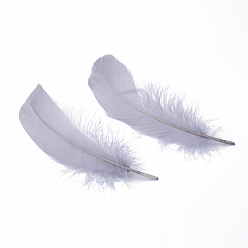 Gris Clair Accessoires de costumes de plumes d'oie, gris clair, 140~175x40~50x3mm