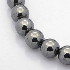 Black Plated Electroplate Non-magnetic Synthetic Hematite Beads, Large Rondelle Beads, Black Plated, 14x7mm, Hole: 5mm