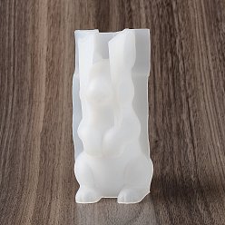 Rabbit DIY Silicone Candle Molds, Resin Casting Molds, For UV Resin, Epoxy Resin Jewelry Making, Rabbit, 5.2x6x11.1cm