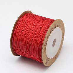 Red Nylon Threads, Red, 0.6mm, about 109.36 yards(100m)/roll