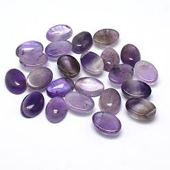 Amatista Amatista naturales cabujones de piedras preciosas ovales, 20x15x5 mm