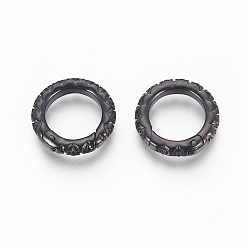 Черный Цвет Металла 304 пружинные кольца из нержавеющей стали, уплотнительные кольца, металлический черный , 21.5x3.5 мм, внутренний диаметр: 15 мм