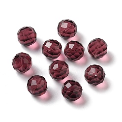 Brown Glass Imitation Austrian Crystal Beads, Faceted, Round, Brown, 11.5mm, Hole: 1.4mm