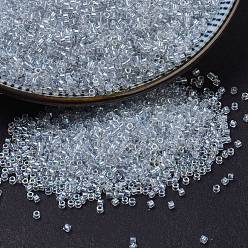 (DB1677) Nacre Doublé Transparent Pâle Gris AB Perles miyuki delica, cylindre, perles de rocaille japonais, 11/0, (db 1677) nacré transparent gris clair pâle ab, 1.3x1.6mm, trou: 0.8 mm, environ 10000 PCs / sachet , 50 g / sac