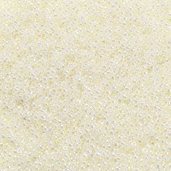 (663) Cream Opal Luster Cuentas de semillas redondas toho, granos de la semilla japonés, (663) brillo de ópalo crema, 11/0, 2.2 mm, agujero: 0.8 mm, sobre 50000 unidades / libra