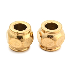 Golden 304 Stainless Steel Beads, Ion Plating (IP), Column, Golden, 12x11mm, Hole: 6mm
