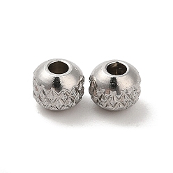 Stainless Steel Color 304 Stainless Steel Bead, Round, Stainless Steel Color, 4mm, Hole: 1.6mm