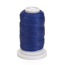 Bleu Royal Cordon de polyester ciré, plat, bleu royal, 1mm, environ 76.55 yards (70m)/rouleau