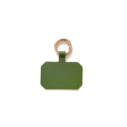 Olive Drab Cloth Mobile Phone Lanyard Patch, with Metal Clasp, Phone Strap Connector Replacement Part Tether Tab for Cell Phone Safety, Olive Drab, 5.8x3.9cm
