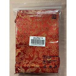 Red PandaHall Elite 18Pcs 3 Style Cloth Packing Pouches, Embroidered Gift Bag, Drawstring Bag, Rectangle, Red, 9.5~18x7.2~13.1x0.1cm, 6pcs/style