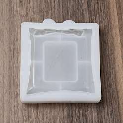 Квадрат Ювелирная тарелка в форме банта своими руками, силиконовая форма, формы для литья смолы, для уф-смолы, изготовление изделий из эпоксидной смолы, квадратный, 109x100x21 мм