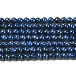 Marina Azul Hebras de perlas de imitación de circonita cúbica, rondo, azul marino, 3 mm, agujero: 0.7 mm, sobre 114~117 unidades / cadena, 14.80''~14.96'' (37.6~38 cm)