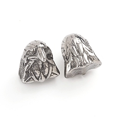 Antique Silver 304 Stainless Steel Beads, Eagle Head, Antique Silver, 11x10x12mm, Hole: 1.8mm