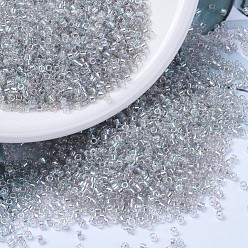 (DB1251) Transparent Gris Brume AB Perles miyuki delica, cylindre, perles de rocaille japonais, 11/0, (db 1251) brume grise transparente ab, 1.3x1.6mm, trou: 0.8 mm, sur 2000 pcs / bouteille, 10 g / bouteille
