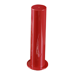 Rouge Présentoir d'attaches de cheveux en acrylique, support de chouchou, organisateur de bracelets, rouge, 24.5x8.5 cm