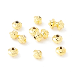 Real 18K Gold Plated Brass Beads, Long-Lasting Plated, Lantern Shaped, Real 18K Gold Plated, 4x3mm, Hole: 1mm