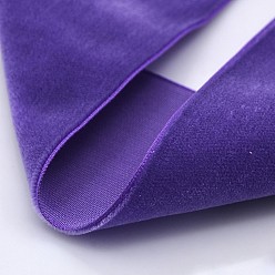 Blue Violet Polyester Velvet Ribbon for Gift Packing and Festival Decoration, Blue Violet, 1/2 inch(13mm), about 25yards/roll(22.86m/roll)