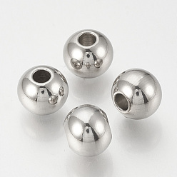 Stainless Steel Color 201 Stainless Steel Beads, Rondelle, Stainless Steel Color, 8x6mm, Hole: 3mm