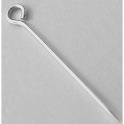 Silver 925 Sterling Silver Eye Pin, Silver, 30x0.8mm, about 54pcs/10g