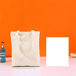 Снежный Холщовая сумка из хлопчатобумажной ткани, вертикальная сумка для рукоделия, снег, 35x30 см