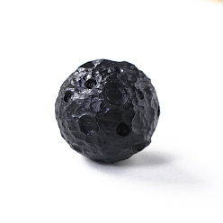 Obsidienne Décorations d'obsidienne naturelles, pour la décoration, météorite lunaire, 40mm