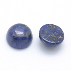 Lapis Lazuli Naturelle lapis-lazuli cabochons, demi-tour, teint, 6x3~3.5mm