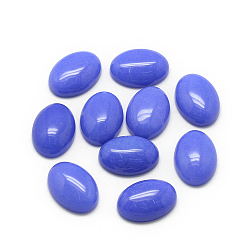 Королевский синий Натурального белого нефрита кабошонов, окрашенные, овальные, королевский синий, 18x13x5 мм