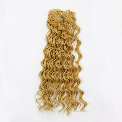 Peru High Temperature Fiber Long Instant Noodle Curly Hairstyle Doll Wig Hair, for DIY Girl BJD Makings Accessories, Peru, 7.87~9.84 inch(20~25cm)