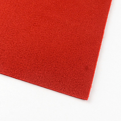 Rouge Feutre aiguille de broderie de tissu non tissé pour l'artisanat de bricolage, rouge, 30x30x0.2 cm, 10 pcs / sac