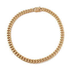 Oro Chapado en iones (ip) 304 collar de cadenas de acero inoxidable con calavera de diamantes de imitación para hombres y mujeres, dorado, 23.70 pulgada (60.2 cm)