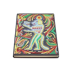 Собака Diy рождественская тема алмазная живопись наборы для ноутбуков, включая книгу из искусственной кожи, смола стразы, ручка, поднос тарелка и клей глина, собака, 210x145x8 мм