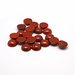 Piedra Roja Cabujones jaspe rojo naturales, media vuelta / cúpula, 10x4~5 mm
